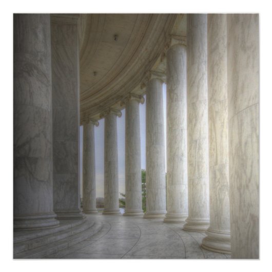 Thomas Jefferson Memorial Circular Colonnade Poster (Vorderseite)