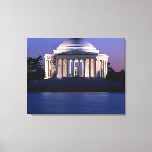 Thomas Jefferson Memorial in Dusk Leinwanddruck (Vorderseite)