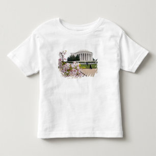 Thomas-Jefferson-Memorial mit Kirschblüten Kleinkind T-shirt