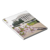 Thomas Jefferson Memorial mit Kirschblüten Notizblock (angewinkelt)