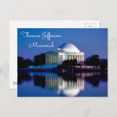 Thomas Jefferson Memorial Postkarte (Vorne/Hinten)