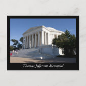 Thomas Jefferson Memorial Postkarte (Vorderseite)