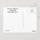 Thomas Jefferson Memorial - Postkarte (Rückseite)