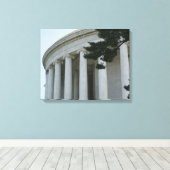 Thomas Jefferson Memorial Säulen Foto Leinwand (Insitu (Holzboden))