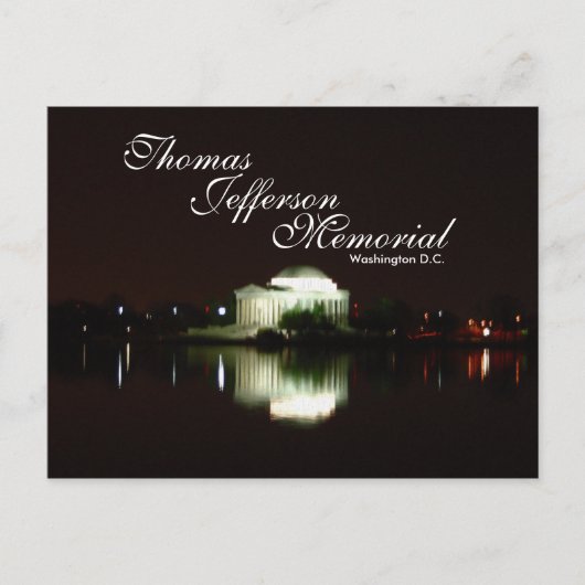 Thomas Jefferson Memorial, Washington D.C. Postkarte (Vorderseite)