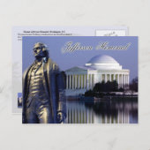 Thomas Jefferson Memorial, Washington, D.C. Postkarte (Vorne/Hinten)