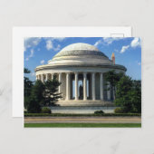 Thomas Jefferson Memorial Washington Monument Postkarte (Vorne/Hinten)
