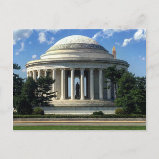 Thomas Jefferson Memorial Washington Monument Postkarte