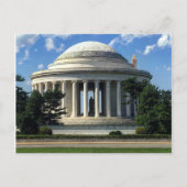 Thomas Jefferson Memorial Washington Monument Postkarte (Vorderseite)