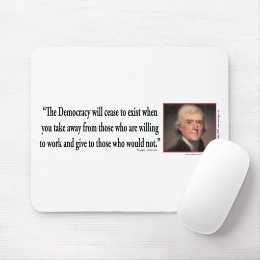 Thomas Jefferson Mousepad (Mit Mouse)