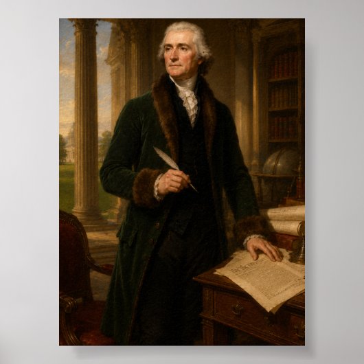Thomas-Jefferson-Ölgemälde Poster (Vorne)