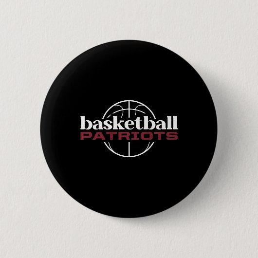 Thomas Jefferson Patriots Basketball Button (Vorderseite)