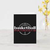 Thomas Jefferson Patriots Basketball Karte (Gelbe Blume)