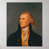 THOMAS JEFFERSON Portrait von Charles Willson Peal Poster (Vorne)