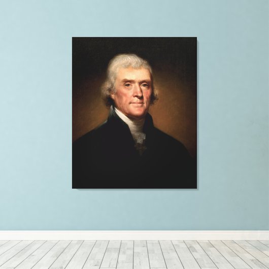 THOMAS JEFFERSON Portrait von Rembrandt Peale Leinwanddruck (Insitu (Holzboden))