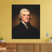 THOMAS JEFFERSON Portrait von Rembrandt Peale Leinwanddruck (Insitu (Wohnzimmer))