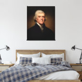 THOMAS JEFFERSON Portrait von Rembrandt Peale Leinwanddruck (Insitu (Schlafzimmer))
