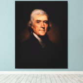 THOMAS JEFFERSON Portrait von Rembrandt Peale Leinwanddruck (Insitu (Holzboden))