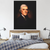 THOMAS JEFFERSON Portrait von Rembrandt Peale Leinwanddruck (Insitu (Schlafzimmer))