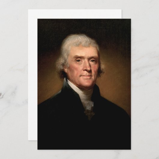 Thomas Jefferson Porträt (Vorne/Hinten)