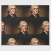 Thomas Jefferson Porträt Geschenkpapier (Flach)