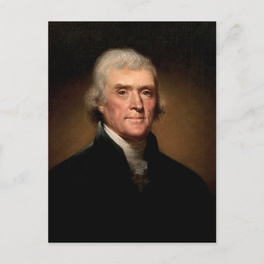 Thomas Jefferson Porträt Postkarte (Vorderseite)