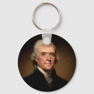 Thomas Jefferson Porträt Schlüsselanhänger