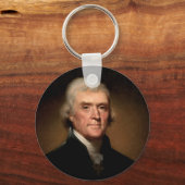 Thomas Jefferson Porträt Schlüsselanhänger (Vorderseite)