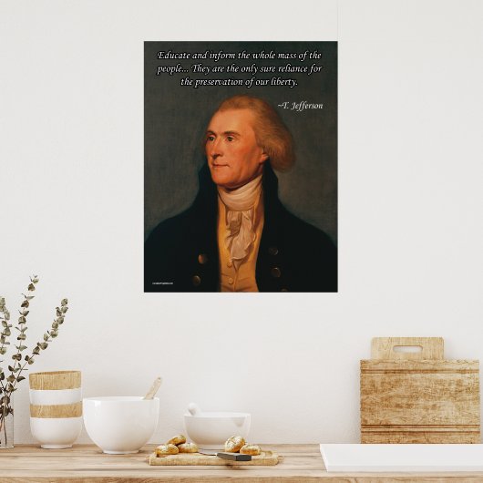 Thomas Jefferson Poster (Küche)