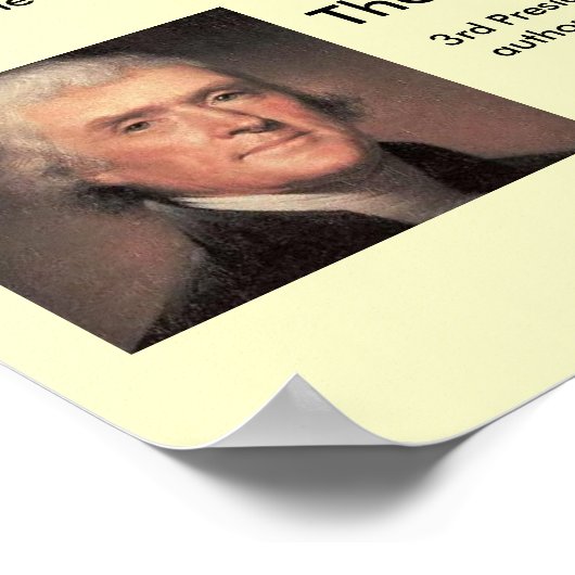 Thomas Jefferson Poster (Ecke)