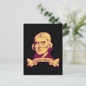 Thomas Jefferson Postkarte (Stehend Vorderseite)