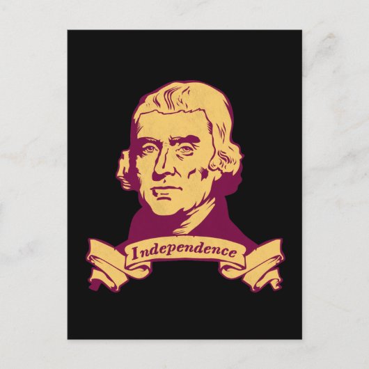 Thomas Jefferson Postkarte (Vorderseite)