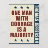 Thomas Jefferson Postkarte (Vorderseite)