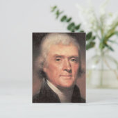 Thomas Jefferson Postkarte (Stehend Vorderseite)