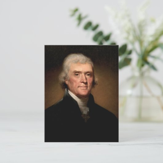 Thomas Jefferson Postkarte (Stehend Vorderseite)
