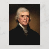 Thomas Jefferson Postkarte (Vorderseite)