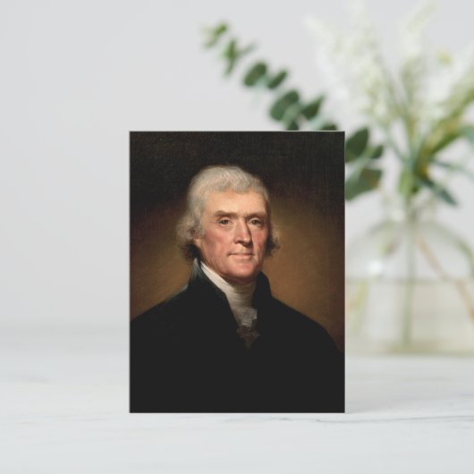 Thomas Jefferson Postkarte (Stehend Vorderseite)
