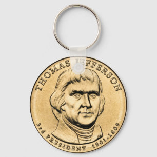 Thomas-Jefferson-Präsidential-$1-Münz-Schlüsselanh Schlüsselanhänger
