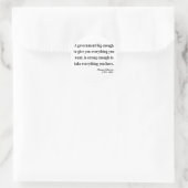 Thomas Jefferson Quote 1a Runder Aufkleber (Tasche)