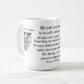 THOMAS JEFFERSON QUOTE   KAFFEETASSE (Vorderseite Links)