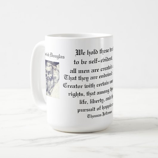 THOMAS JEFFERSON QUOTE   KAFFEETASSE (Vorderseite Links)