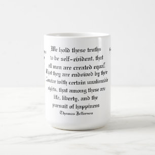 THOMAS JEFFERSON QUOTE   KAFFEETASSE