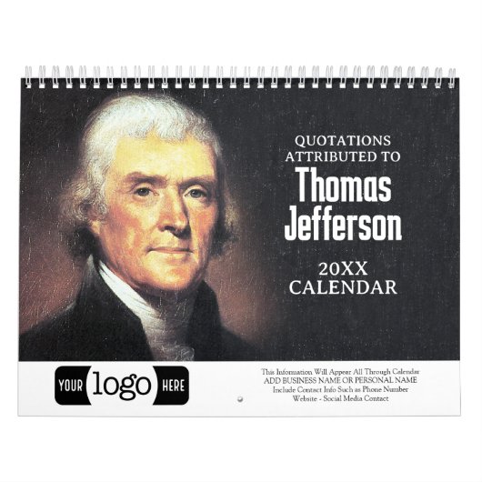 Thomas Jefferson Quotes Business Logo Werbung Kalender (Titelbild)