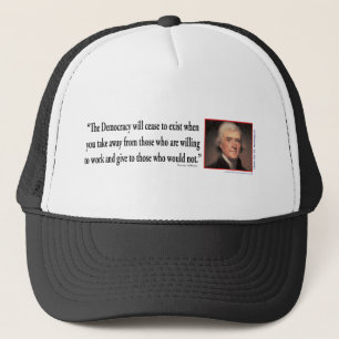Thomas Jefferson - Quotes Democracy Truckerkappe