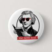 Thomas Jefferson Reads Banned Books Button (Vorderseite)