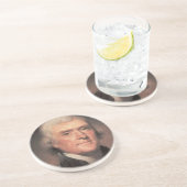 Thomas Jefferson Sandstein Untersetzer (Seite)