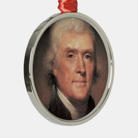 Thomas Jefferson Silbernes Ornament (Rechts)