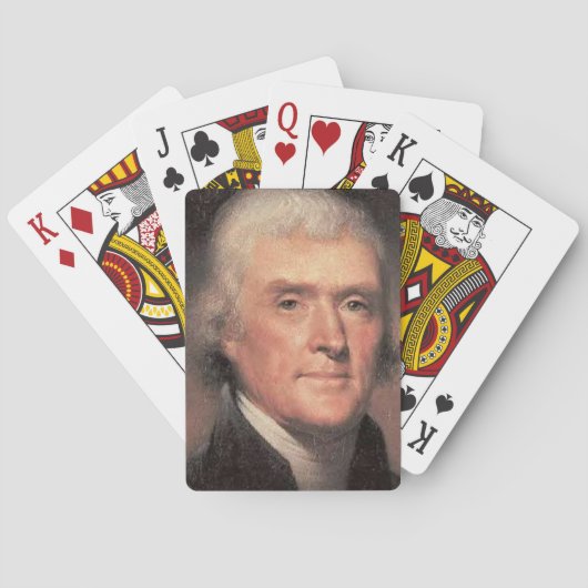 Thomas Jefferson Spielkarten (Rückseite)