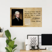 Thomas Jefferson - Tree of Liberty Poster (Heimbüro)