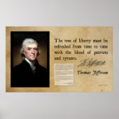 Thomas Jefferson - Tree of Liberty Poster (Vorne)